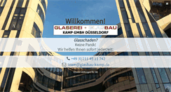 Desktop Screenshot of glasbau-kamp.de