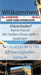 Mobile Screenshot of glasbau-kamp.de